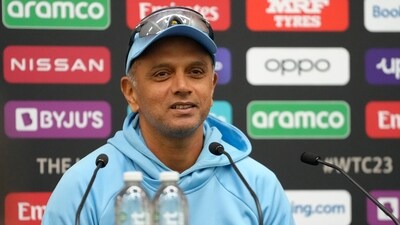 India's cricket team head coach Rahul Dravid smiles during a press conference at The Oval (AP) India's cricket team head coach Rahul Dravid smiles during a press conference at The Oval (AP)