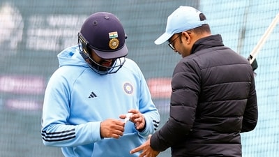 India's Rohit Sharma during practice (Action Images via Reuters)