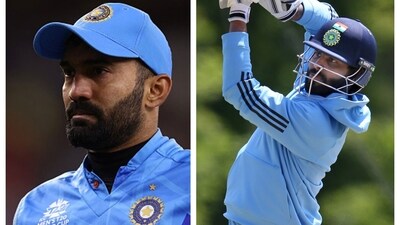 Dinesh Karthik and Ravindra Jadeja Dinesh Karthik and Ravindra Jadeja