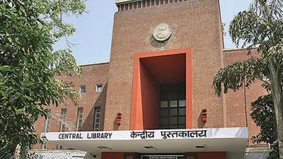 DU’s central library has over 1.7 million documents. (HT Archive) DU’s central library has over 1.7 million documents. (HT Archive)