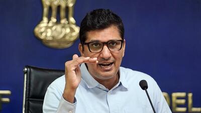 One of the officers was engaged in a tussle with services minister Saurabh Bharadwaj over the forwarding of the file for his transfer. (ANI) One of the officers was engaged in a tussle with services minister Saurabh Bharadwaj over the forwarding of the file for his transfer. (ANI)
