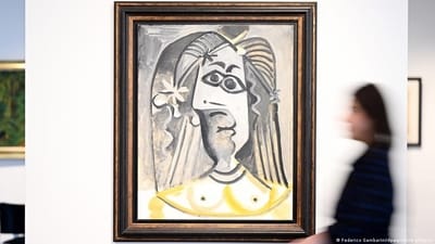 Pablo Picasso's 'Buste de Femme' was painted in 1971. (Federico Gambarini/dpa/picture alliance) Pablo Picasso's 'Buste de Femme' was painted in 1971. (Federico Gambarini/dpa/picture alliance)