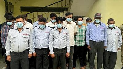 Police arrested 15 people from the spot, including four students and 11 security guards. (ANI) Police arrested 15 people from the spot, including four students and 11 security guards. (ANI)