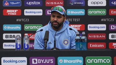 Rohit Sharma attends a press conference ahead of WTC final Rohit Sharma attends a press conference ahead of WTC final