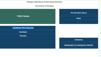 TS Inter re-verification and recounting result released at tsbie.cgg.gov.in