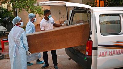 The bodies of 13 victims from Bihar have been handed over to their family members so far. (AFP) The bodies of 13 victims from Bihar have been handed over to their family members so far. (AFP)