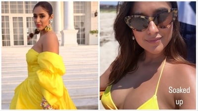 Ileana D'Cruz shares photos from the beach. Ileana D'Cruz shares photos from the beach.