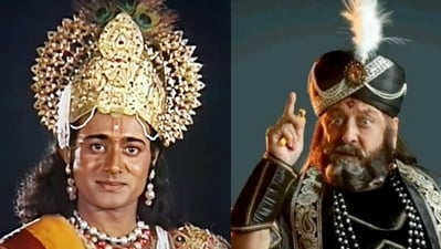Nitish Bhardwaj played Krishna while Gufi Paintal essayed the role of Shakuni Mama in Mahabharat. Nitish Bhardwaj played Krishna while Gufi Paintal essayed the role of Shakuni Mama in Mahabharat.