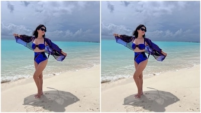 Sunny decked up in contoured cheeks and a shade of nude lipstick as she looked ravishing as ever by the beach. (Instagram/@sunnyleone) Sunny decked up in contoured cheeks and a shade of nude lipstick as she looked ravishing as ever by the beach. (Instagram/@sunnyleone)