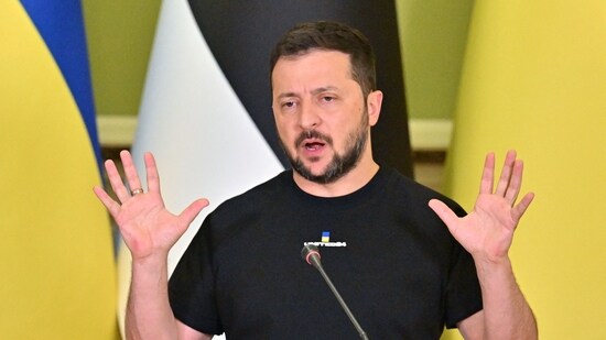 Ukrainian President Volodymyr Zelensky. (AFP)