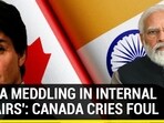 'INDIA MEDDLING IN INTERNAL AFFAIRS': CANADA CRIES FOUL