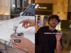Man leaves keys behind on Rolls Royce. Man leaves keys behind on Rolls Royce.