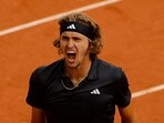 Tennis - French Open - Germany's Alexander Zverev celebrates winning his quarter final match against Argentina's Tomas Martin Etcheverry