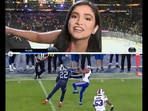US journalist fends off fan while live reporting. US journalist fends off fan while live reporting.