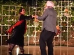 Couple dancing to Zindagi Na Milegi Dobara song Senorita. Couple dancing to Zindagi Na Milegi Dobara song Senorita.