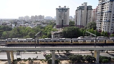 The 28.6km project will be built at a cost of ₹5,452 crore and the Metro line will have 27 stations. (Parveen Kumar/HT Photo) (HT_PRINT) The 28.6km project will be built at a cost of ₹5,452 crore and the Metro line will have 27 stations. (Parveen Kumar/HT Photo) (HT_PRINT)