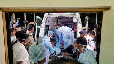Body of the injured were taken away from the crash site. (ANI File Photo)