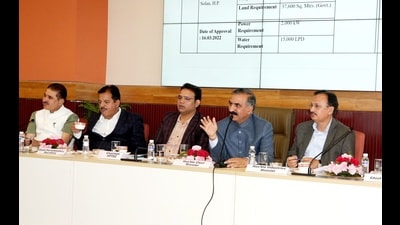 CM Sukhu held discussions with stakeholders of industries and tourism sectors of Solan district on Wednesday (HT Photo) CM Sukhu held discussions with stakeholders of industries and tourism sectors of Solan district on Wednesday (HT Photo)