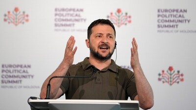 Ukraine's President Volodymyr Zelensky. (AP) Ukraine's President Volodymyr Zelensky. (AP)