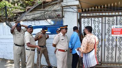 Mumbai, India - June 07, 2023: Police personnel deployed outside Savitri Devi Phule Mahila Chhatralaya, after 18-year-old student who was sexually assaulted and found dead on Tuesday in her hostel room, at Marine Drive, in Mumbai, India, on Wednesday, June 07, 2023. (Photo by Bhushan Koyande/HT Photo) (HT PHOTO) Mumbai, India - June 07, 2023: Police personnel deployed outside Savitri Devi Phule Mahila Chhatralaya, after 18-year-old student who was sexually assaulted and found dead on Tuesday in her hostel room, at Marine Drive, in Mumbai, India, on Wednesday, June 07, 2023. (Photo by Bhushan Koyande/HT Photo) (HT PHOTO)