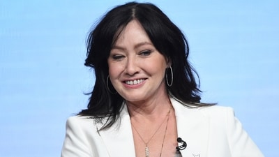 Shannen Doherty participates in Fox's "BH90210" panel at the Television Critics Association Summer Press Tour on Aug. 7, 2019, in Beverly Hills (Chris Pizzello/Invision/AP) Shannen Doherty participates in Fox's "BH90210" panel at the Television Critics Association Summer Press Tour on Aug. 7, 2019, in Beverly Hills (Chris Pizzello/Invision/AP)
