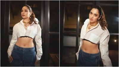 Netizens loved Tamannaah's look and took to the comments section to shower her with praise. Her rumoured boyfriend, Vijay Varma, dropped a bomb and a fire emojis. A fan commented, "Oooooof [fire emoji]." Another wrote, "Minimalism at its best." A user remarked, "You always look stunning."&nbsp; (Instagram)
