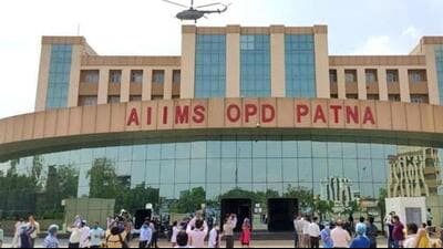 The AIIMS building in Patna. (HT Photo) The AIIMS building in Patna. (HT Photo)