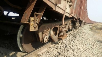 The labourers had sheltered from heavy rain under the goods train when it started rolling. (Pic for representational purpose only) The labourers had sheltered from heavy rain under the goods train when it started rolling. (Pic for representational purpose only)