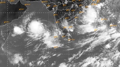 Severe cyclonic storm brewing over Arabian Sea.