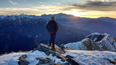 Chopta, Uttarakhand: Often referred to as the "Mini Switzerland of India," Chopta is a picturesque hill station tucked away in Uttarakhand. Surrounded by dense forests and towering peaks, including the majestic Nanda Devi and Chaukhamba, Chopta offers a peaceful atmosphere and serves as the base for the popular trek to Tungnath, the highest Shiva temple in the world. (Unsplash) Chopta, Uttarakhand: Often referred to as the "Mini Switzerland of India," Chopta is a picturesque hill station tucked away in Uttarakhand. Surrounded by dense forests and towering peaks, including the majestic Nanda Devi and Chaukhamba, Chopta offers a peaceful atmosphere and serves as the base for the popular trek to Tungnath, the highest Shiva temple in the world. (Unsplash)