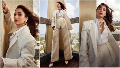 Tamannaah Bhatia, an absolute stunner, never fails to amaze with her fashion choices. Her latest look in a beige pantsuit showcases her pro-level fashion game, exuding boss babe vibes effortlessly. Fans can't help but drool over her impeccable style, while our eyes remain fixated on her captivating presence. Tamannaah continues to slay fashion goals with her unrivaled charm and flawless fashion sense. (Instagram/@tamannaahspeaks) Tamannaah Bhatia, an absolute stunner, never fails to amaze with her fashion choices. Her latest look in a beige pantsuit showcases her pro-level fashion game, exuding boss babe vibes effortlessly. Fans can't help but drool over her impeccable style, while our eyes remain fixated on her captivating presence. Tamannaah continues to slay fashion goals with her unrivaled charm and flawless fashion sense. (Instagram/@tamannaahspeaks)