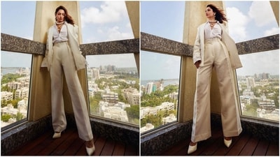 For her look. Tamannah mesmerised in a stunning ensemble from the fashion brands, The Frankie Shop, and Channel. Styled by Shaleena Nathani, her impeccable fashion sense shone through in this captivating look. (Instagram/@tamannaahspeaks) For her look. Tamannah mesmerised in a stunning ensemble from the fashion brands, The Frankie Shop, and Channel. Styled by Shaleena Nathani, her impeccable fashion sense shone through in this captivating look. (Instagram/@tamannaahspeaks)
