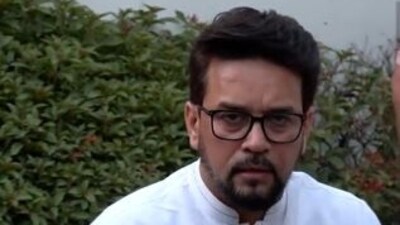 Union minister Anurag Thakur.