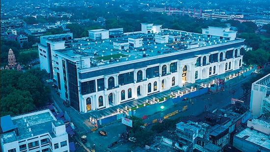 The project is expected to have space for more than 2,338 vehicles in the heart of Old Delhi. (HT Photo)
