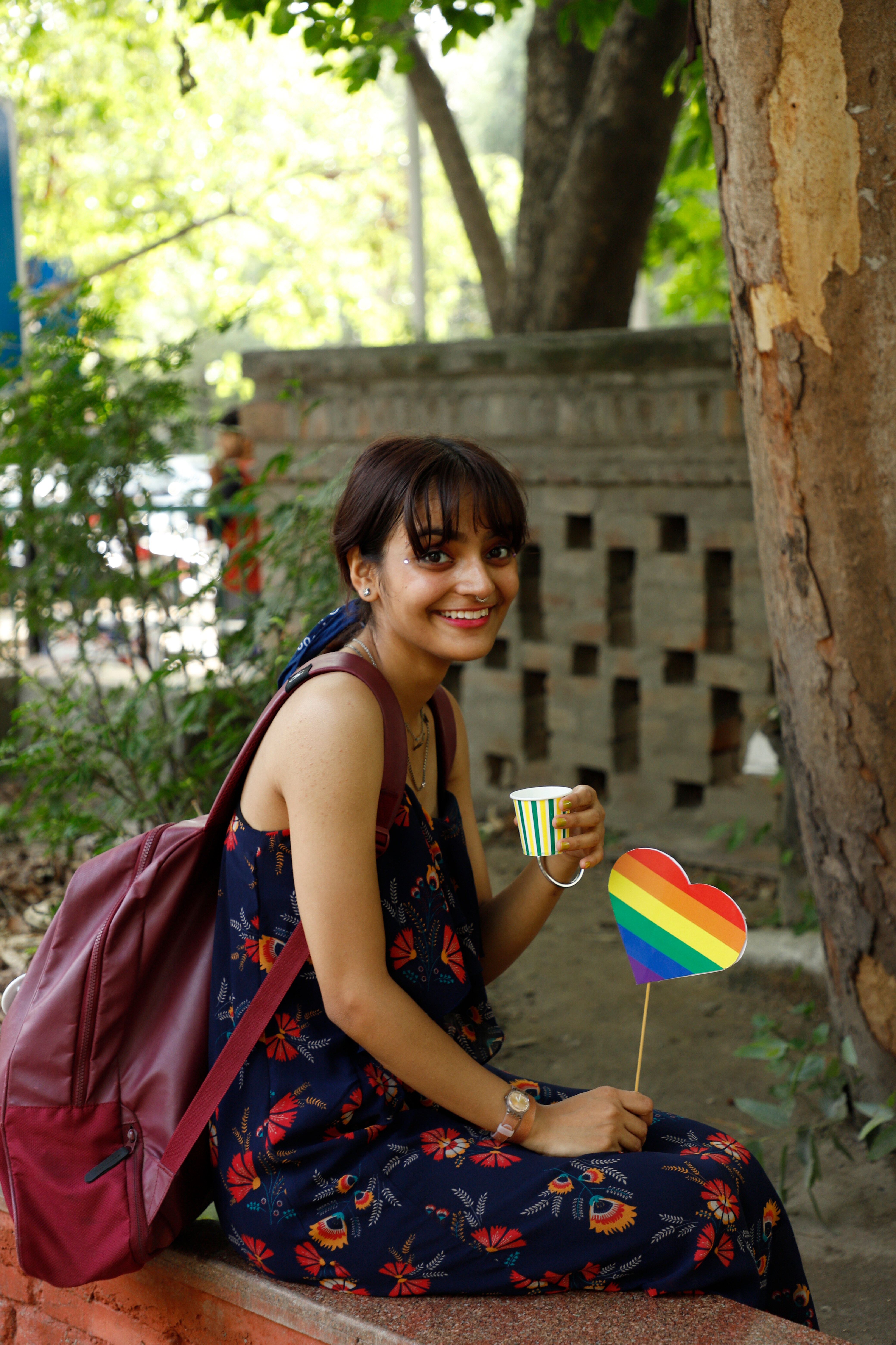 Chisha Kapoor, a first-year student of Kirori Mal College. Chisha Kapoor, a first-year student of Kirori Mal College.