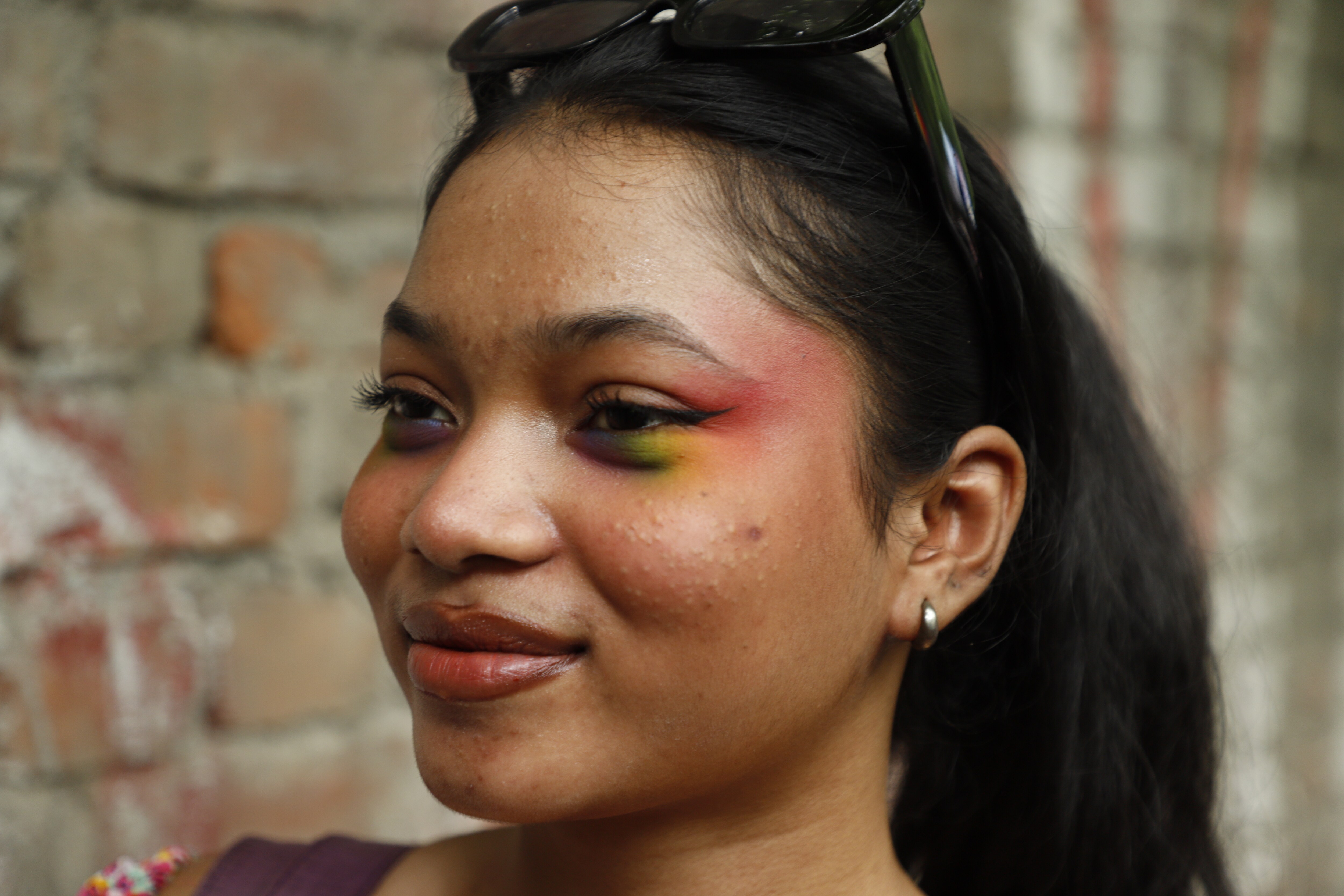 Renny Trisha Bara, a first-year student of Daulat Ram College. Renny Trisha Bara, a first-year student of Daulat Ram College.
