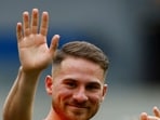 Brighton & Hove Albion's Alexis Mac Allister during the lap of appreciation 