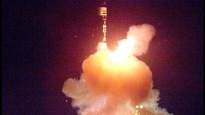 ‘Agni Prime’ ballistic missile successfully flight-tested by DRDO off Odisha coast on Wednesday. (ANI/PIB) ‘Agni Prime’ ballistic missile successfully flight-tested by DRDO off Odisha coast on Wednesday. (ANI/PIB)