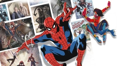 (From bottom left) Frames from ...Into The SpiderVerse (2018); the 2004 ...India comic series; Electro in the 2014 film; Uncle Ben and Aunt May in the 2002 film; Doctor Octopus and Green Goblin; Pavitr Prabhakar as seen in the upcoming film; the first issue of the standalone comic. (Images: Sharad Devarajan, Marvel, Shutterstock) (From bottom left) Frames from ...Into The SpiderVerse (2018); the 2004 ...India comic series; Electro in the 2014 film; Uncle Ben and Aunt May in the 2002 film; Doctor Octopus and Green Goblin; Pavitr Prabhakar as seen in the upcoming film; the first issue of the standalone comic. (Images: Sharad Devarajan, Marvel, Shutterstock)