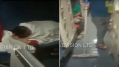 Screengrab of the purported video. (Odisha TV) Screengrab of the purported video. (Odisha TV)