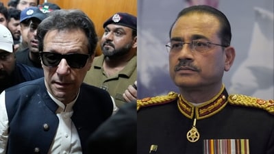 Former Pak PM Imran Khan and army chief Gen Asim Munir. Former Pak PM Imran Khan and army chief Gen Asim Munir.