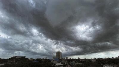 Rain clouds in Kerala’s Kochi on Wednesday. (AP) Rain clouds in Kerala’s Kochi on Wednesday. (AP)