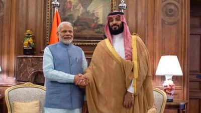 Prime Minister Narendra Modi and Saudi Crown Prince Mohammed bin Salman (File) Prime Minister Narendra Modi and Saudi Crown Prince Mohammed bin Salman (File)