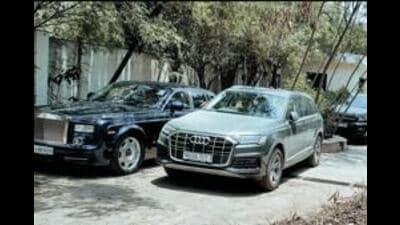 Seventeen high-end luxury vehicles such as Ferrari, Lamborghini, Land Rover, Rolls Royce, Bentley and Mercedes-Maybach having acquisition value of about ₹60 crore, jewellery worth ₹5.75 crore, ₹15 lakh cash and various incriminating documents, digital evidences and books of accounts were seized during a search operation. Seventeen high-end luxury vehicles such as Ferrari, Lamborghini, Land Rover, Rolls Royce, Bentley and Mercedes-Maybach having acquisition value of about ₹60 crore, jewellery worth ₹5.75 crore, ₹15 lakh cash and various incriminating documents, digital evidences and books of accounts were seized during a search operation.
