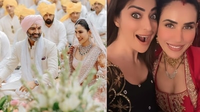 Raai Laxmi shared new pictures with Sonnalli Seygall after her wedding. Raai Laxmi shared new pictures with Sonnalli Seygall after her wedding.