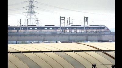 The Ghaziabad district has eight of the 25 stations and these include the five stations on the 17km priority section, which is scheduled to open for operation in the coming weeks. (Sakib Ali/HT Photo)