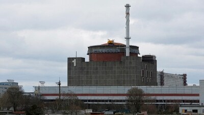 A view shows the Zaporizhzhia Nuclear Power Plant. (REUTERS)