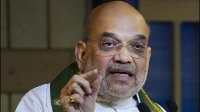 Union home minister Amit Shah will address the gathering in Gurdaspur on June 18. (PTI) Union home minister Amit Shah will address the gathering in Gurdaspur on June 18. (PTI)