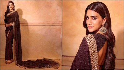 The stunning Kriti Sanon is currently busy in promoting her upcoming movie, "Adipurush." Her promotional appearances have been a treat for the eyes, especially her breathtaking traditional outfits. Most recently, for the trailer launch of her movie in Tirupati, Kriti adorned herself in a gorgeous saree, leaving us mesmerised by her beauty. Her graceful presence is truly captivating, and we simply can't take our eyes off her. (Instagram/@sukritigrover) The stunning Kriti Sanon is currently busy in promoting her upcoming movie, "Adipurush." Her promotional appearances have been a treat for the eyes, especially her breathtaking traditional outfits. Most recently, for the trailer launch of her movie in Tirupati, Kriti adorned herself in a gorgeous saree, leaving us mesmerised by her beauty. Her graceful presence is truly captivating, and we simply can't take our eyes off her. (Instagram/@sukritigrover)