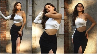 Alaya F, the epitome of a fashionista, effortlessly sets new fashion benchmarks. From casual summer dresses to breathtaking gowns, she flawlessly embraces every style. Her recent appearance in a black and white cut-out dress is yet another testament to her impeccable fashion sense, leaving her fans captivated by her stunning allure. (Instagram/@alayaf) Alaya F, the epitome of a fashionista, effortlessly sets new fashion benchmarks. From casual summer dresses to breathtaking gowns, she flawlessly embraces every style. Her recent appearance in a black and white cut-out dress is yet another testament to her impeccable fashion sense, leaving her fans captivated by her stunning allure. (Instagram/@alayaf)
